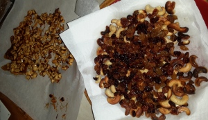 raisins et noix de cajou rotis - cajou caramelisé